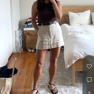 DISSH Eva Linen Skort - Natural Color - US 4
